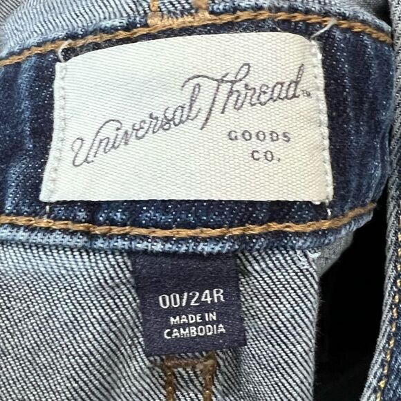 Universal thread Denim Overalls size 00/24 - Picture 9 of 15